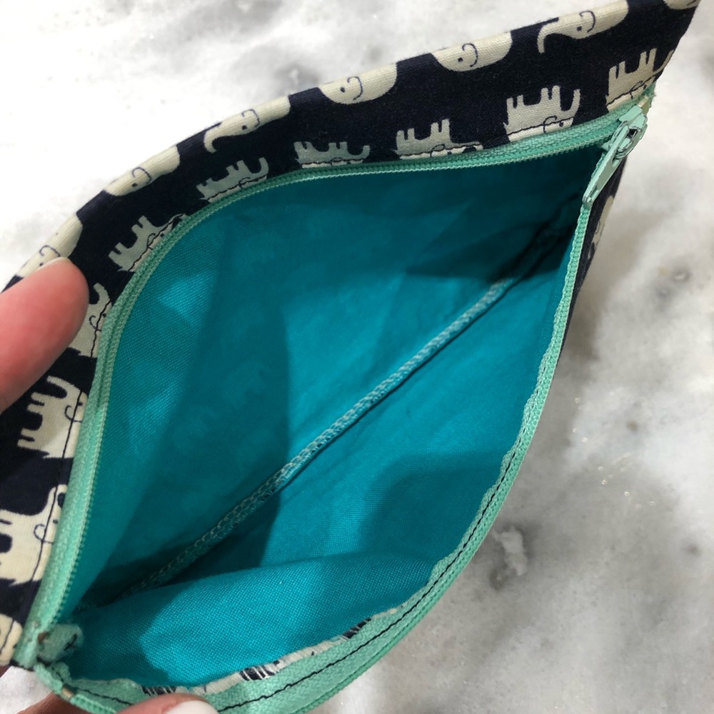 Mini Elephant Print Pouch - Picture 3 of 4